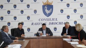 Şedinţă lucrativă la Consiliul raional Drochia