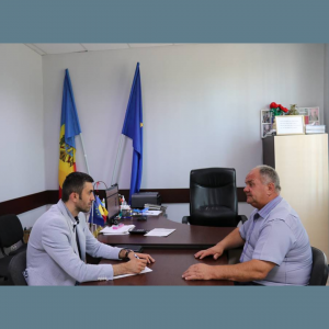 Întrevederea Președintele raionului Drochia cu primarul satului Sofia, Veaceslav MAGALEAS în scopul menținerii unui dialog continuu cu autoritățile publice locale