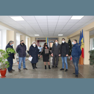 Recepția la terminarea lucrărilor la obiectul ,,Lucrări de reparație cu cămășuirea peretelui galeriei din Gimnaziul ,,Viorel Cantemir” satul Sofia”.
