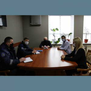 Vizita de lucru a Generalului Mihail HARABAGIU, Şef, Inspectoratul General pentru Situaţii de Urgență al MAI în raionul Drochia