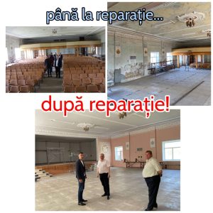 Sala de spectacole de la Casa de cultură din Gribova renovată