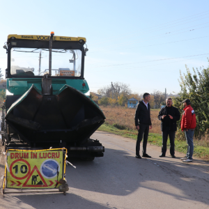 Reabilitarea unei porțiuni de drum din raionul Drochia