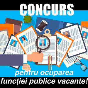 ANUNȚ CONCURS!